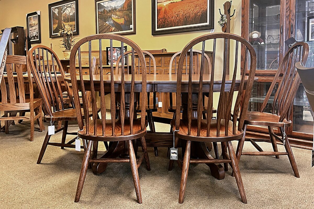 Traditional Double Pedestal Dining Set