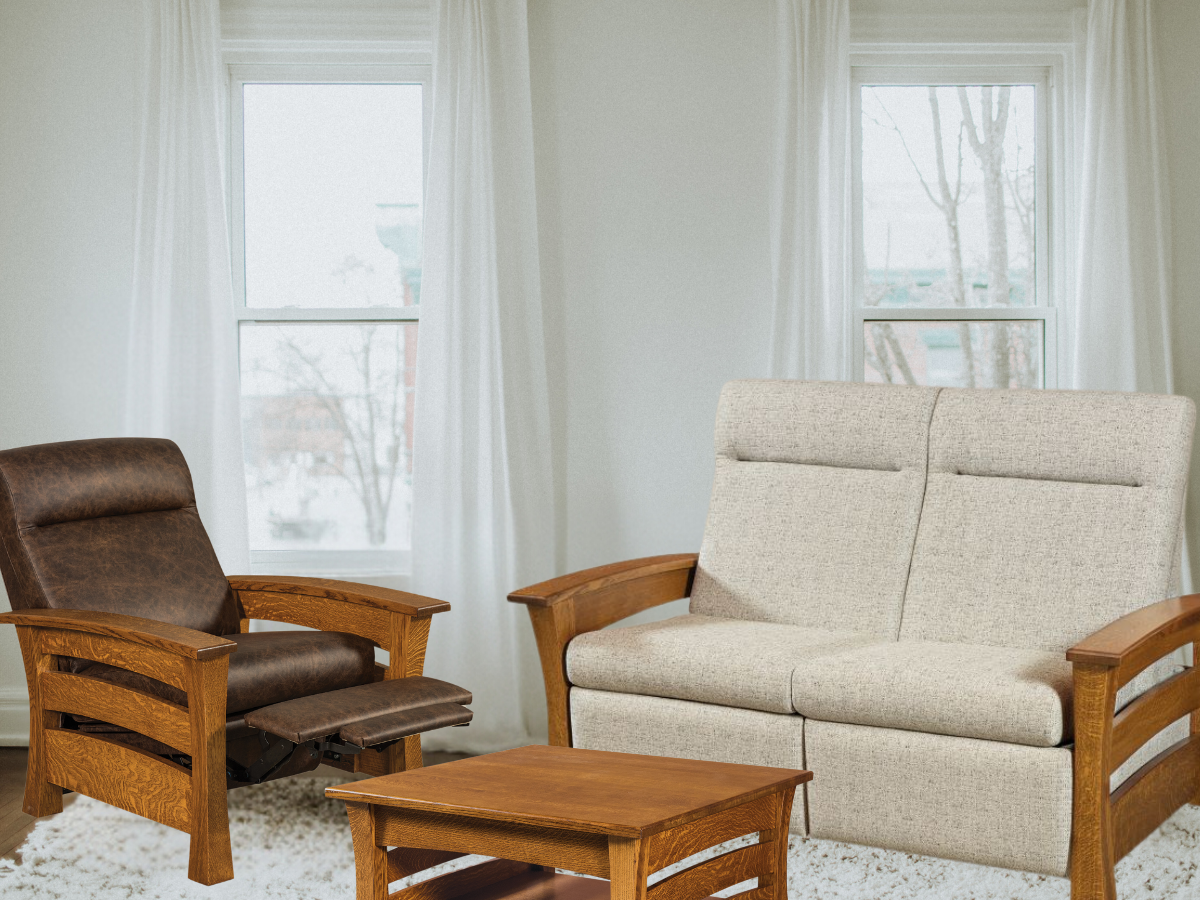 Barrington room with recliner chair and reclining loveseat